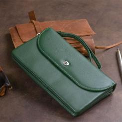 Кошелек ST Leather Из кожи Зеленый Фото 10