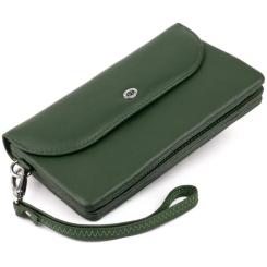 Кошелек ST Leather Из кожи Зеленый Фото 5