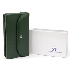 Кошелек ST Leather Из кожи Зеленый Фото 7
