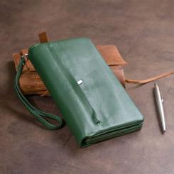 Кошелек ST Leather Из кожи Зеленый Фото 8