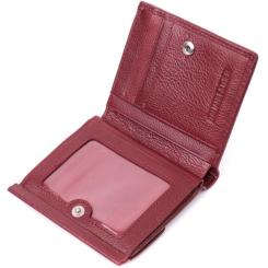 Кошелек ST Leather З натуральної шкіри Бордовий Фото 4
