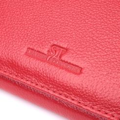 Кошелек ST Leather Из натуральной кожи Красный Фото 5