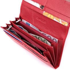 Кошелек ST Leather Из натуральной кожи Красный Фото 6