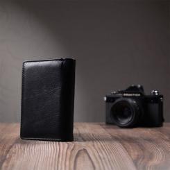 Кошелек ST Leather З натуральної шкіри Чорний Фото 9