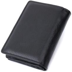 Кошелек ST Leather З натуральної шкіри Чорний Фото 1