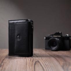 Кошелек ST Leather З натуральної шкіри Чорний Фото 8