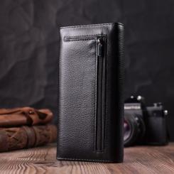 Кошелек ST Leather З натуральної шкіри Чорний Фото 9