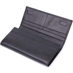 Кошелек ST Leather З натуральної шкіри Чорний Фото 4