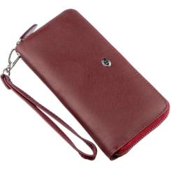 Кошелек ST Leather Темно-червоний Фото