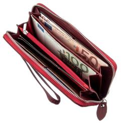 Кошелек ST Leather Темно-червоний Фото 2
