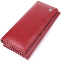 Кошелек ST Leather Из натуральной кожи Бордовый Фото