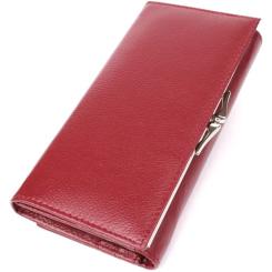 Кошелек ST Leather Из натуральной кожи Бордовый Фото 1