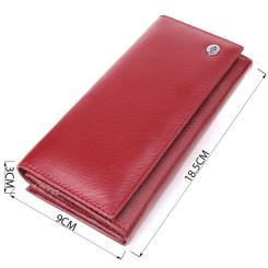 Кошелек ST Leather Из натуральной кожи Бордовый Фото 2
