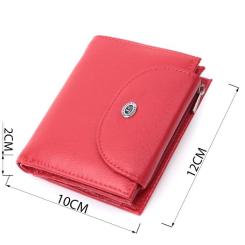 Кошелек ST Leather Из натуральной кожи Красный Фото 2