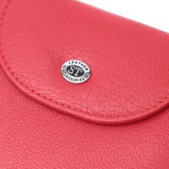 Кошелек ST Leather Из натуральной кожи Красный Фото 4