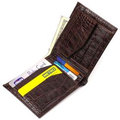 Портмоне Canpellini Из натуральной кожи Коричневое Фото 4