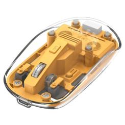 Мышка XO M12 Wireless Transparent/Yellow Фото