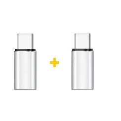 Переходник XoKo Lightning F to USB-C M 2PCS silver Фото