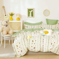 Постельное белье Home Line Сатин Твіл Зайченята полуторний Фото