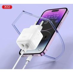 Зарядное устройство XO 1xUSB QC3.0 + 1xUSB-C PD20W Фото 3