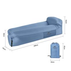 Матрас надувной Naturehike Ламзак NH20FCD06 блакитний Фото 2