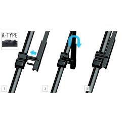 Щетка стеклоочистителя OXIMO 600+450мм Фото 1