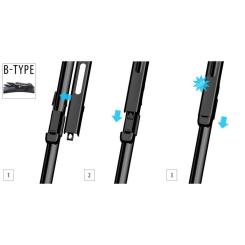 Щетка стеклоочистителя OXIMO 600+575 мм Фото 2