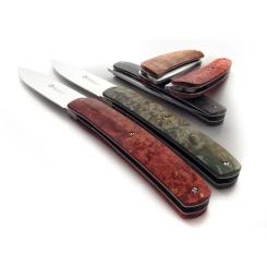 Нож Maserin Gourmet, дамаск, fat carbon, зелений Фото 3