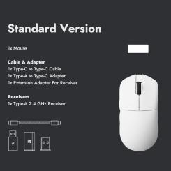 Мышка Lemokey G1 USB-A/USB-C/Wireless 8K White Фото 6