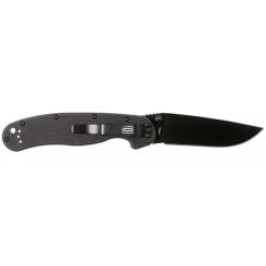 Нож Ontario Knife RAT I AUS-8 Black, Black Blade Фото 1