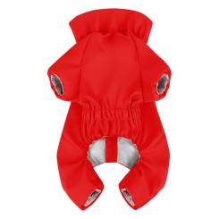 Дождевик для животных WAUDOG Clothes водонепроницаемый M47 красный Фото 1
