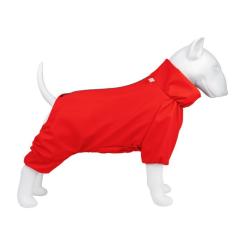 Дождевик для животных WAUDOG Clothes водонепроницаемый M47 красный Фото 2