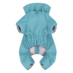 Дождевик для животных WAUDOG Clothes водонепроникний XS30 блакитний Фото 1