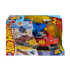 Автотрек Hot Wheels City Транспортер-трансформер Два дракони Фото 2