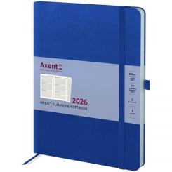 Еженедельник Axent датированный 2026 Grand Strong 195х255, синий Фото