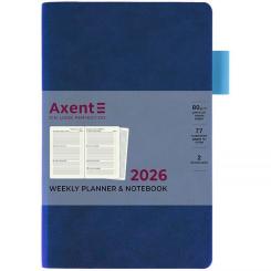 Еженедельник Axent датированный 2026 Partner Soft Muse 125х195, синий Фото 1