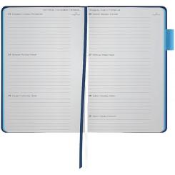 Еженедельник Axent датированный 2026 Partner Soft Muse 125х195, синий Фото 4