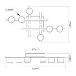 Светильник Videx під лампу 6xGX53 Фото 2