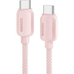 Дата кабель Essager USB-C to USB-C 1.0m 100W pink Фото
