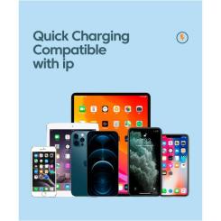 Дата кабель Essager USB-C to Lightning 1.0m 3A purple Фото 7