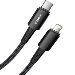 Дата кабель Essager USB-C to Lightning 0.5m 20W black Фото 1