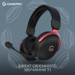 Наушники GamePro Asgard Freya Pro Wireless Black/Red Фото 4