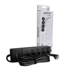Сетевой фильтр питания Patron SP1653-USB Фото 2