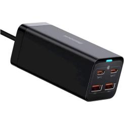 Зарядное устройство Baseus 2xUSB-C 100W + 2xUSB GaN black Фото 2
