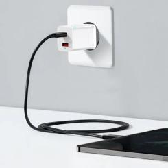 Зарядное устройство Baseus 1xUSB-C 30W + 1xUSB white Фото 9