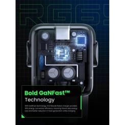 Зарядное устройство Ugreen 1xUSB + 2xUSB-C 65W GaN CD361 gray Фото 5