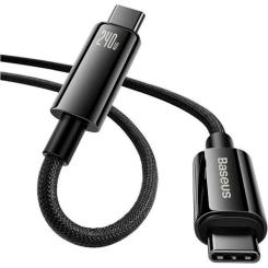Дата кабель Baseus USB-C to USB-C 1.0m 240W Black Фото 1