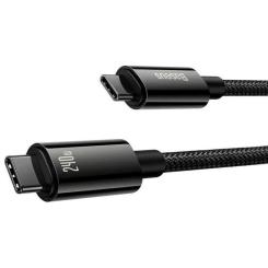 Дата кабель Baseus USB-C to USB-C 1.0m 240W Black Фото 2