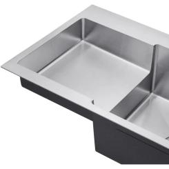 Мойка кухонная Kroner Geburstet-7848RHM Фото 6