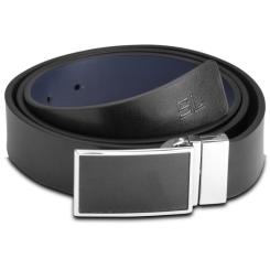 Ремень Semi Line Мужской Кожаный Black/Blue Фото